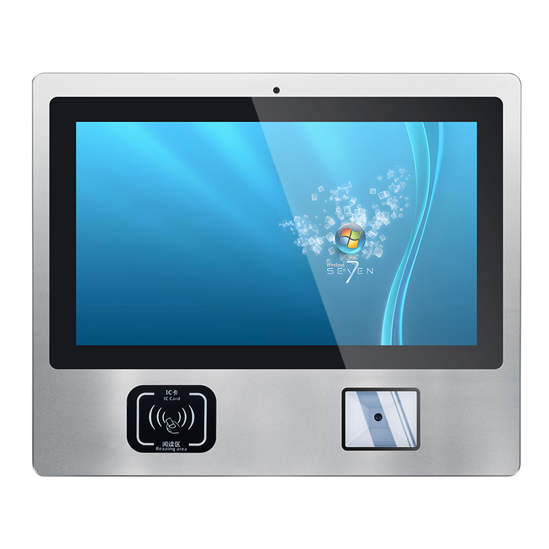 前置刷卡+扫描一体机，内置摄像头